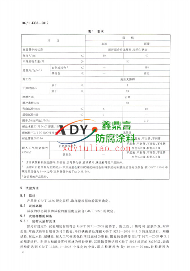 HG/T 4338-2012 ���Ȼ�����ϩ����Ϳ��3